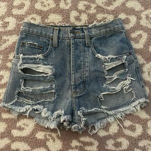 Carmar distressed denim shorts